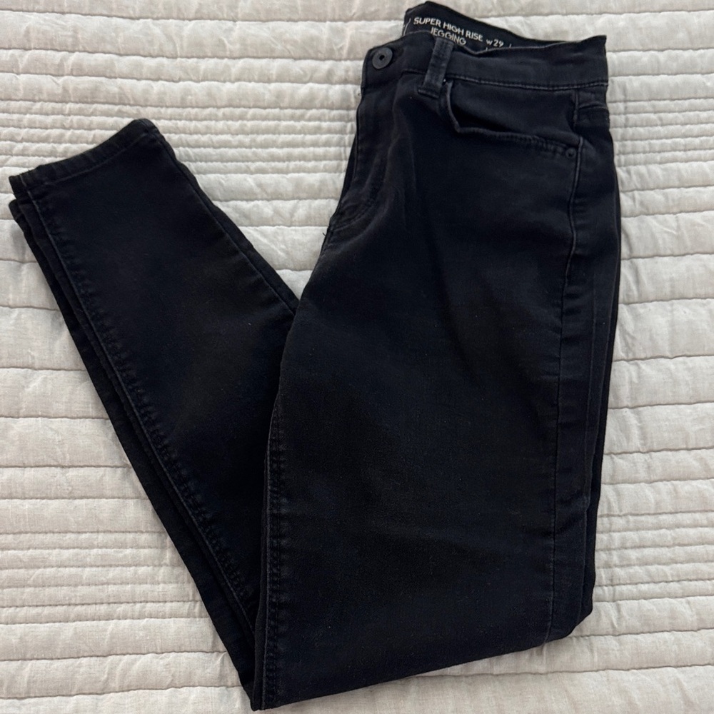 Vanilla Star Black Super High Rise Skinny Jeans
